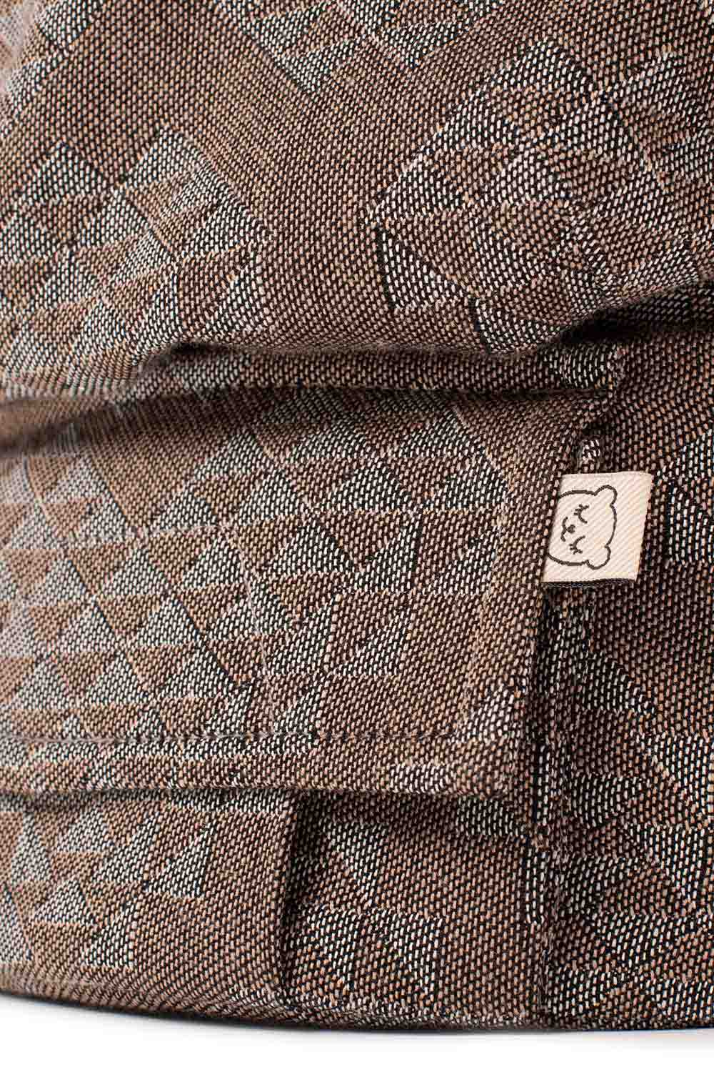 Lolly Wovens Geo Heart Stone Latte FTG pocket
