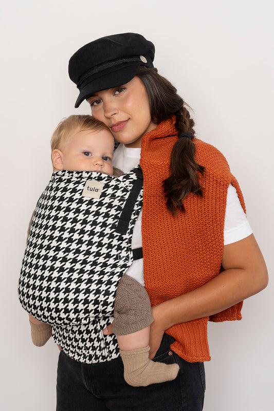 Houndstooth - Cotton Free-to-Grow Baby Carrier