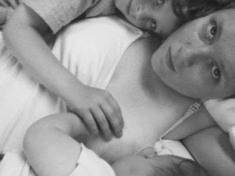image of woman with children