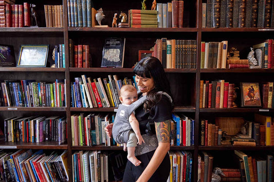 A Bookish Life with Baby: How baby carriers help you keep doing what you love.