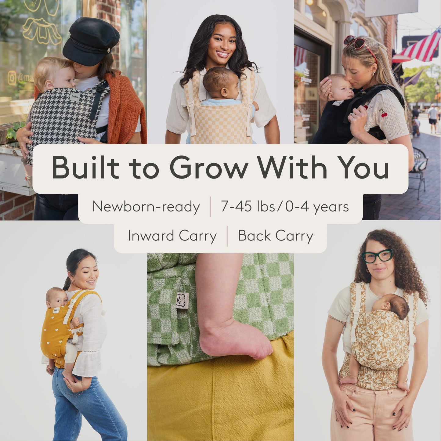 Sand - Linen Free-to-Grow Baby Carrier