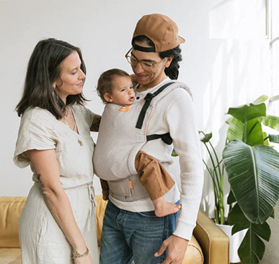 Load video: Linen Baby Carriers In Use