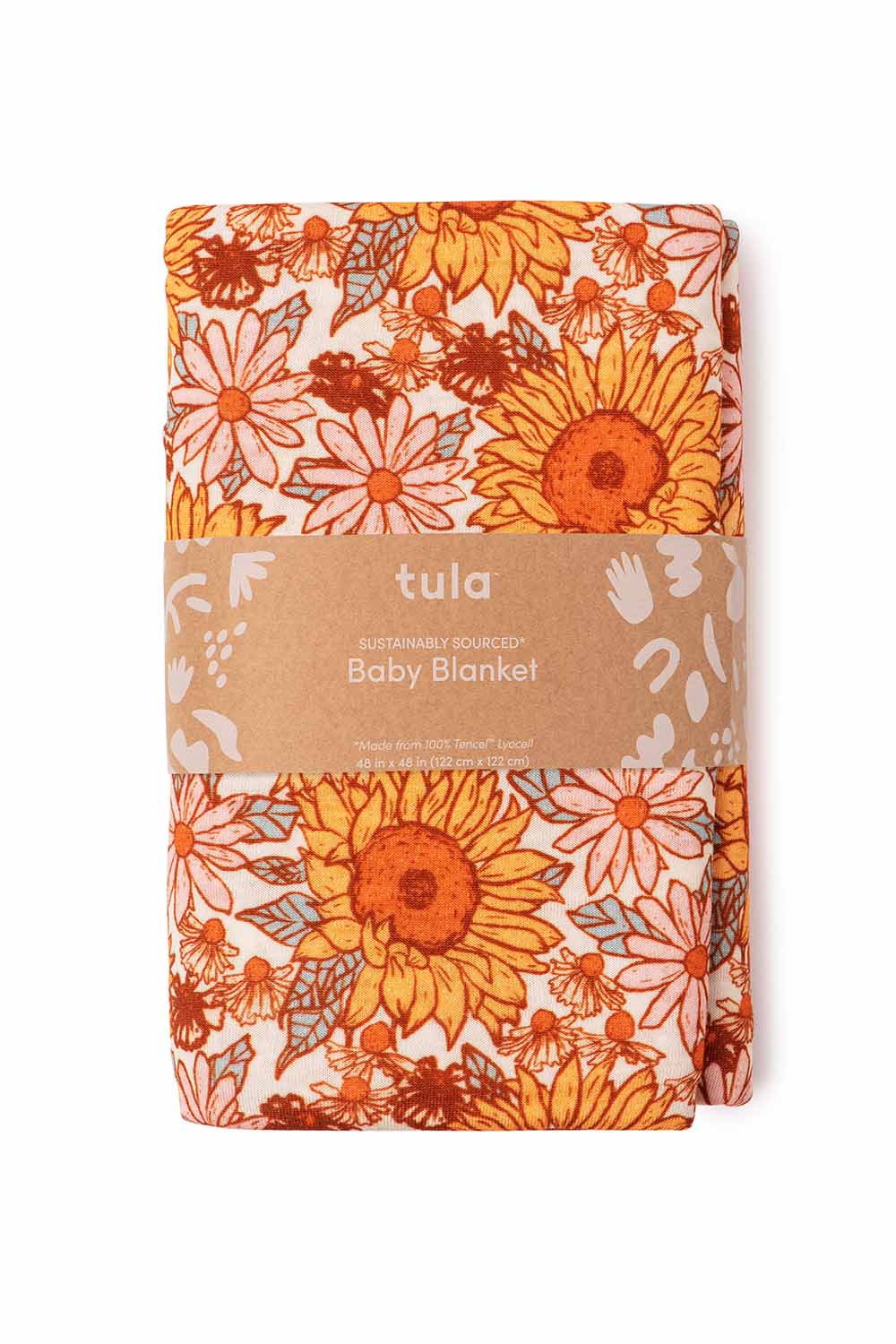 Sunflower Swaddle Blanket