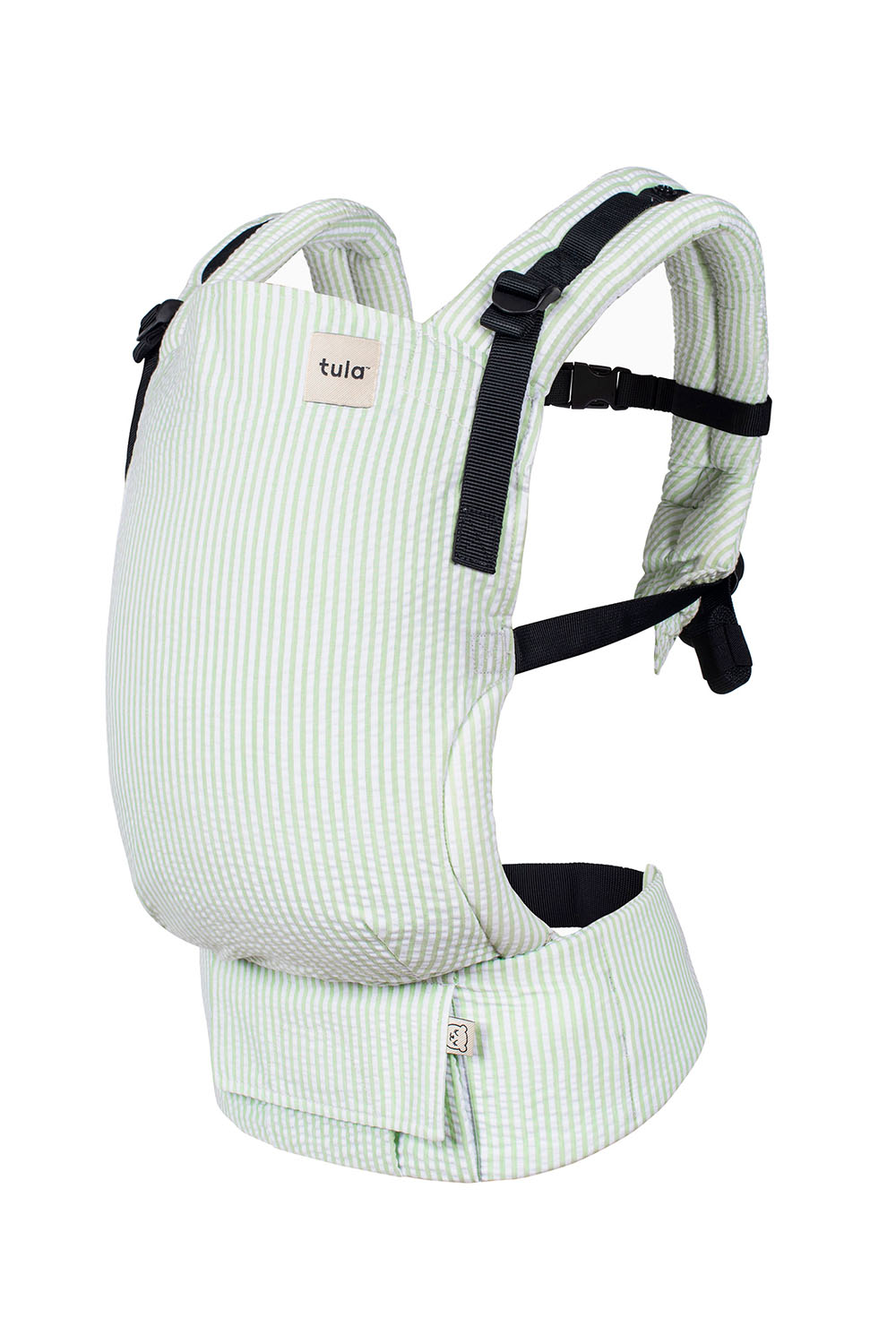 Spring Green - Seersucker Free-to-Grow Baby Carrier