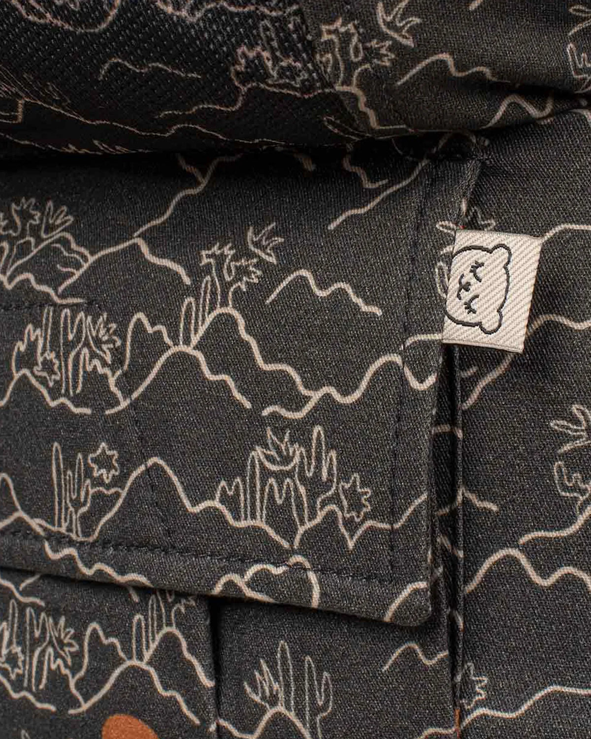 Close up of the Mojave original baby carrier