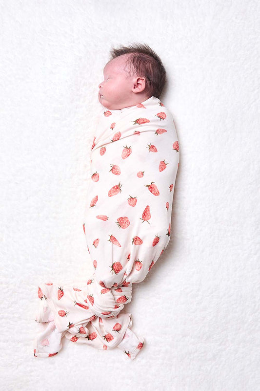 Strawberry Swaddle Blanket