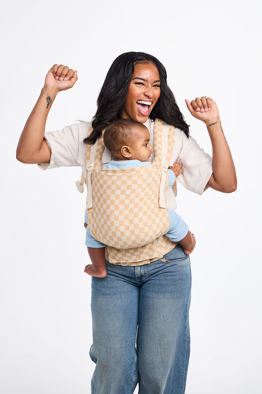 Wheat - Terry Free-to-Grow Baby Carrier