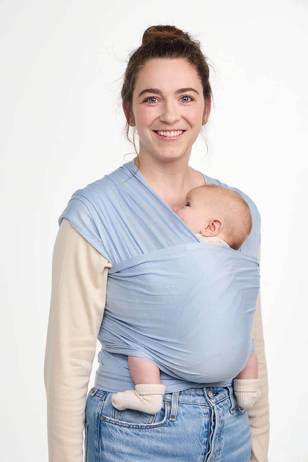 Baby Blue Stretchy Baby Wrap