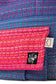 Apple Blossom Sugar Reef, Fuchsia Weft with a Heart Weave V2 pocket