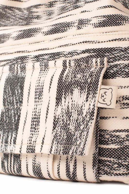 Black and White Ikat - Signature Handwoven Toddler Baby Carrier