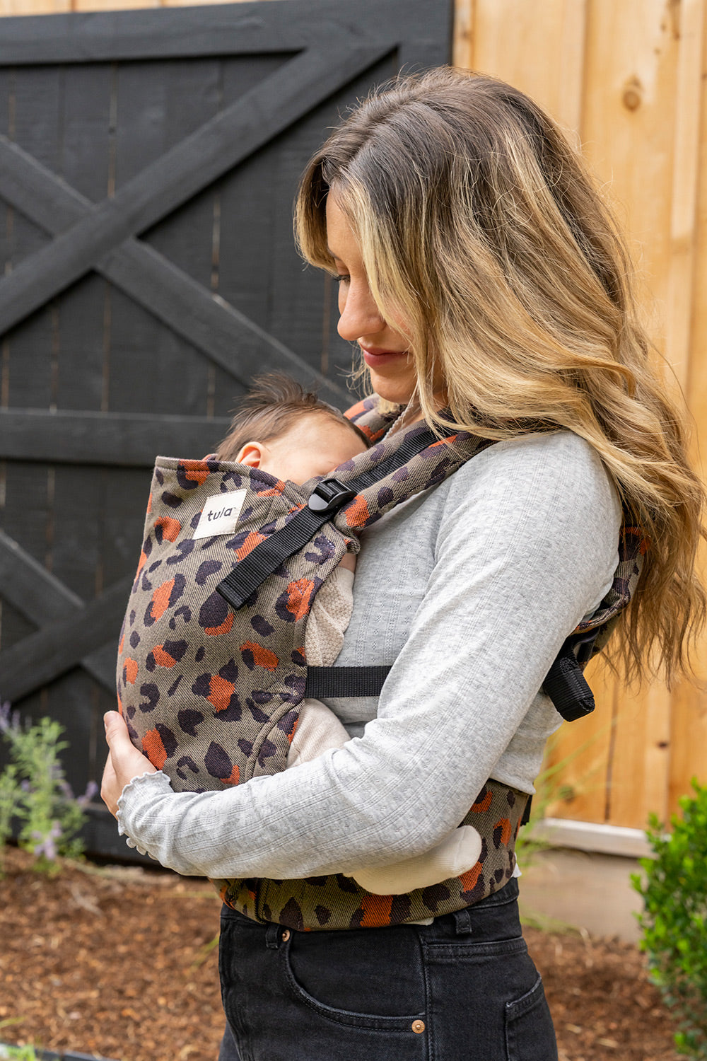 Olive Leopard - Signature Woven Free-to-Grow Baby Carrier