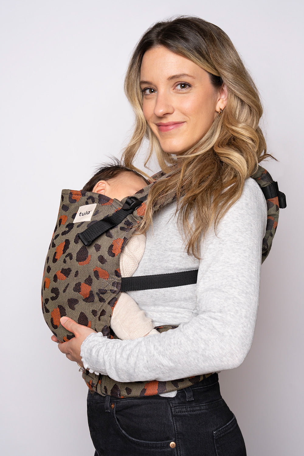 Olive Leopard - Signature Woven Free-to-Grow Baby Carrier