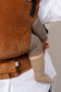 Caramel - Velour Free-to-Grow Baby Carrier