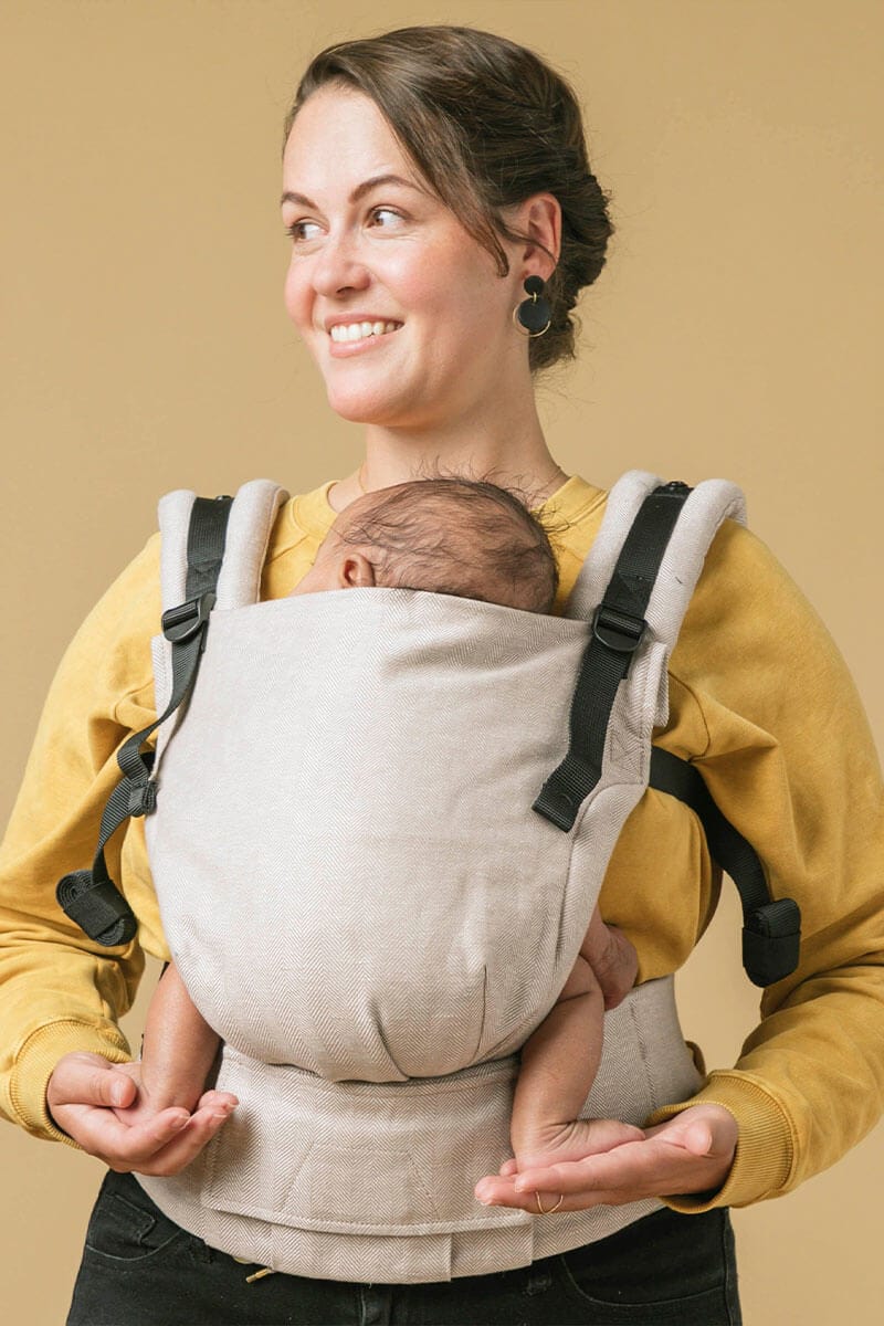 Sand - Linen Free-to-Grow Baby Carrier