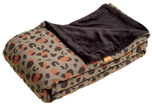 Olive Leopard - Tula Signature Woven XL Heirloom Blanket