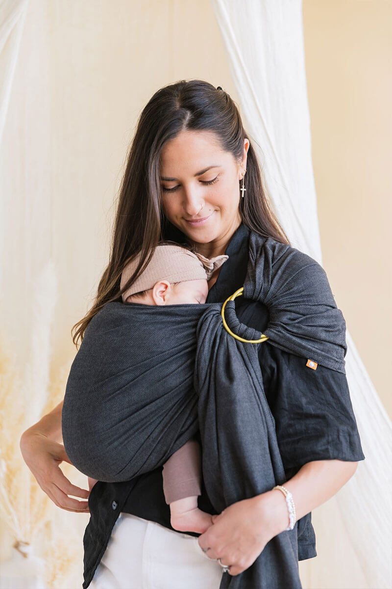 Simple Black - Signature Handwoven Ring Sling
